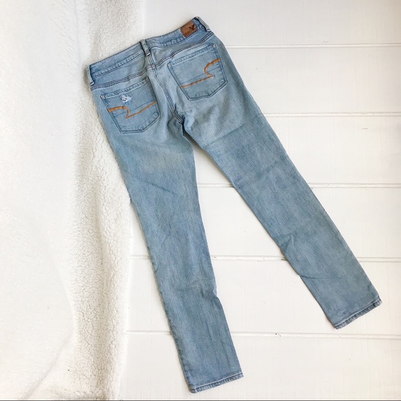 Skinny Light Wash Ripped Jeans - Picture 3 of 3